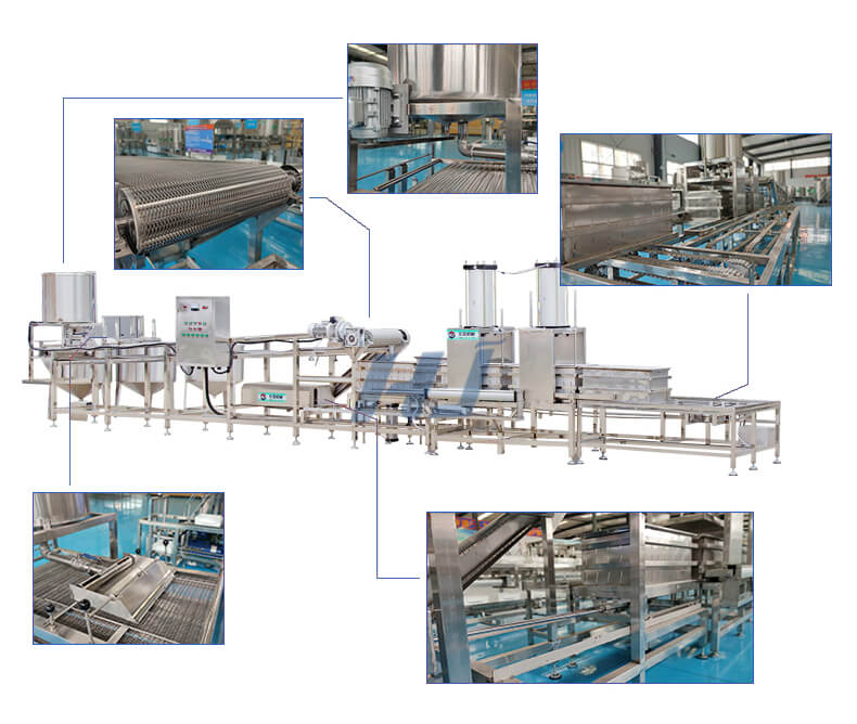 Alternative view of large Pressed Tofu Sheets Machine